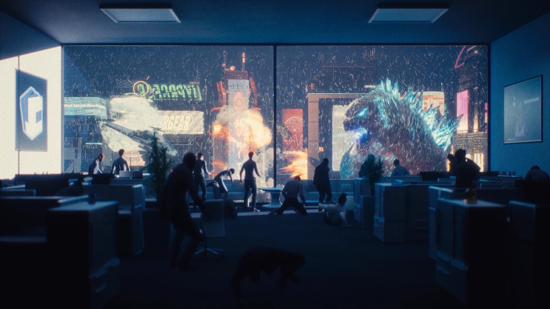 Godzilla FloorTrip Loop — 3D / AI